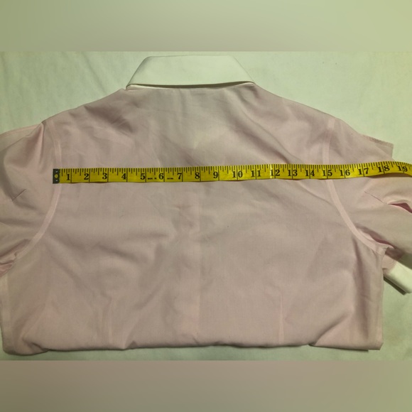 Brooks Brothers, 10, pink pink stripe with white collar & short sleeve cuffs - Picture 11 of 15